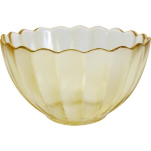 Glass Bowl Med Marrigold/Gold