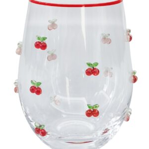 Kaya Cherry Stemless Glass Red 12cm