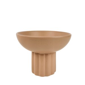 Leilani Tall Bowl Beige H12x17cm